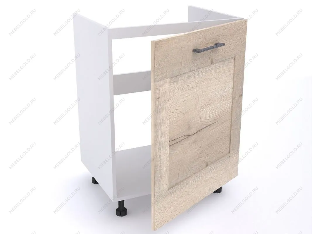 Стол под мойку СМ-60, Дублин (600*470*820) Дуб галифакс белый, 21611 | изображение 1