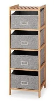 Стеллаж Halmar REG-10 (натуральный/серый)