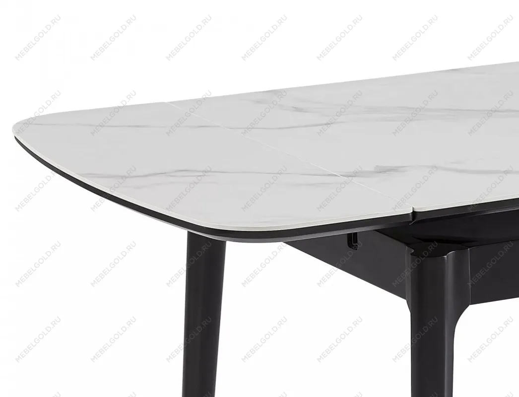 Стол обеденный Signal SENTO 120 (белый лак/черный) | изображение 5