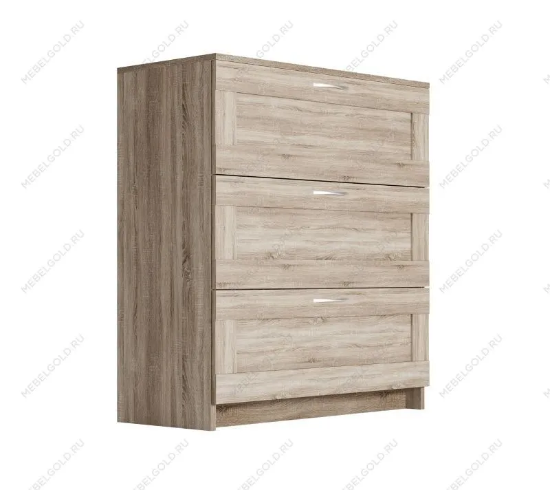 BRIMNES / СИРИУС комод ИКЕА / IKEA 3 ящика сонома | изображение 3