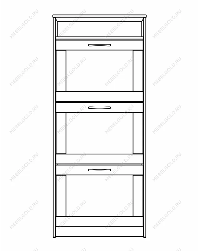 Обувница Сириус с 3 откидными ящиками, 60 х 25 х 143 см, ЛДСП, дуб сонома | изображение 13