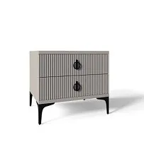 Тумба прикроватная Стелла светло серый камень