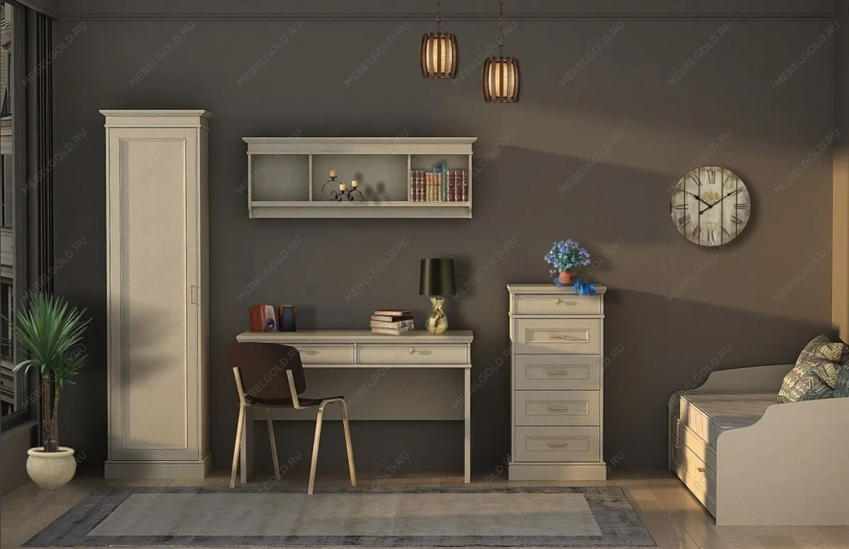 Комод высокий, Сиена (550*469*1097) Береза бежевая, 12304 | изображение 1