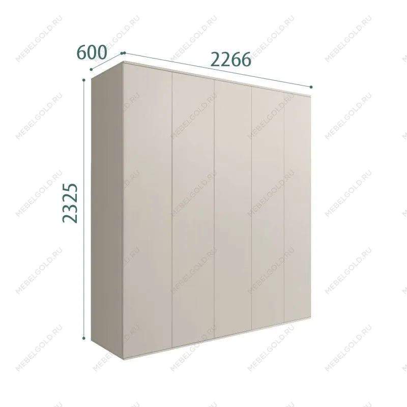 Шкаф 5-ти дверный Bogemia Air (Шелк) БМШ2/5(0)