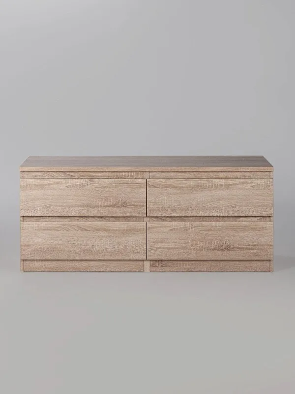 Тумба для ТВ Кастор, 4 ящика, 130х40х54 см, дуб сонома | изображение 7