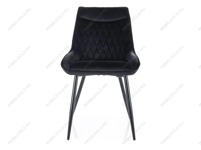 Стул кухонный Signal AGAT Velvet Bluvel 19 (черный/черный)