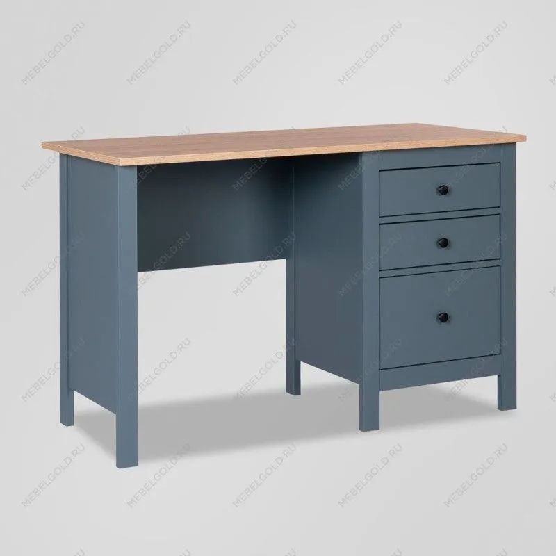 САГА стол письменный 120х56 темно-бирюзовый/ясень