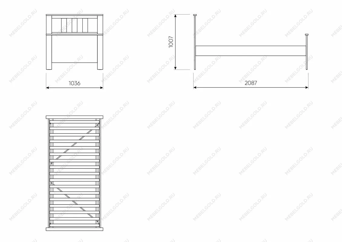 Односпальная кровать Сага | изображение 15