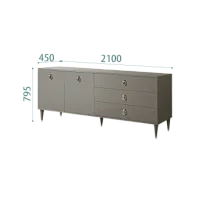 Комод для гостиной 2.1 Римини (Серый) РМКМ-5