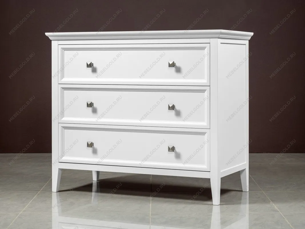 Комод 3 ящика Manhattan (Белый) | изображение 3
