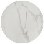 Комплект Halmar OSARIO, 2 стола журнальных (белый мрамор/белый) | изображение 1