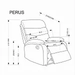 Кресло Halmar PERUS (серый) | изображение 13