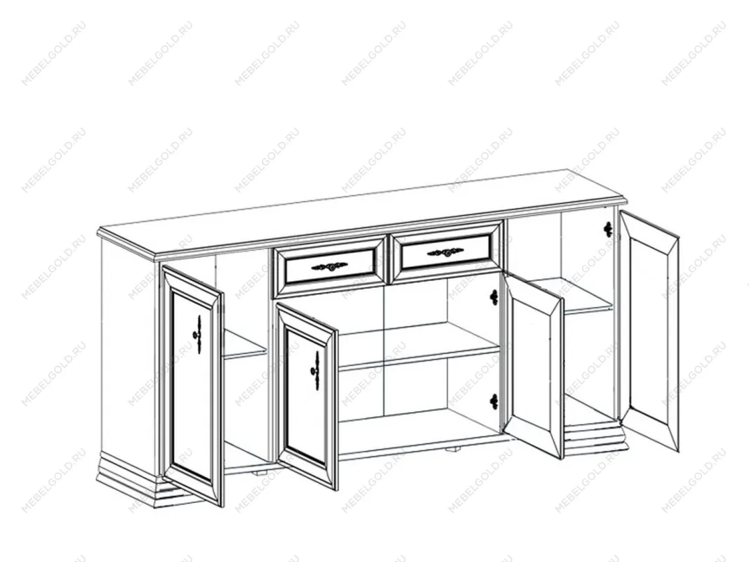 Лобня - Тумба Кентаки KOM4D2S белый | изображение 1