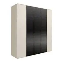 Шкаф 5-ти дв. Bogemia Air (Слоновая кость/Черный) БМШ2/5(3)