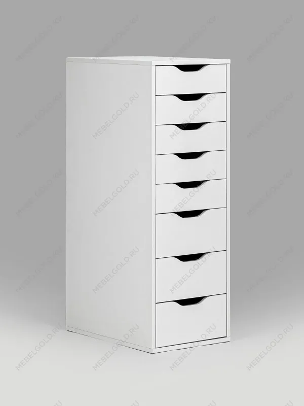 Комод Ингар, 8 ящиков, 36x102x53 см, белый | изображение 7