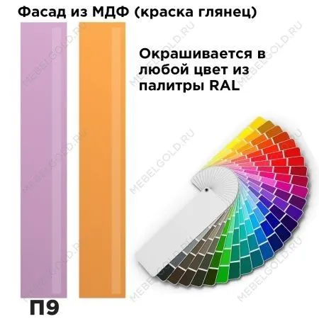 Шкаф Отис МН-039-04 П9 с фасадом МДФ (краска глянец RAL) | изображение 1