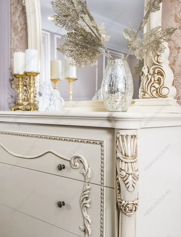 Зеркало для комода Джоконда крем глянец | изображение 1