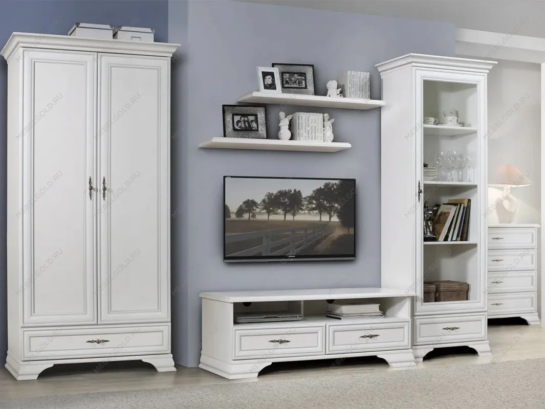 Шкаф-витрина Кентаки REG1W1S белый | изображение 4