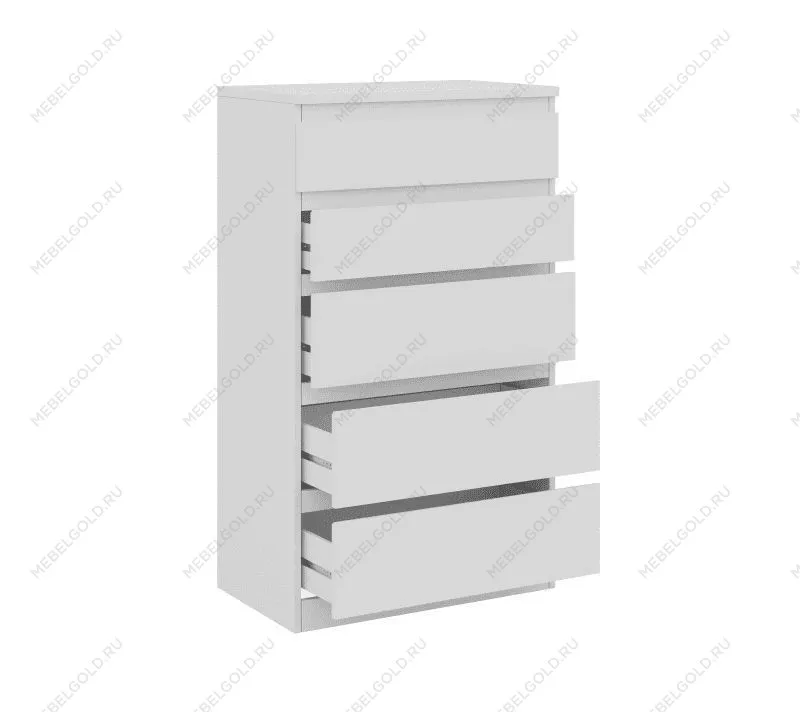 КАСТОР (KULLEN) комод ИКЕА / IKEA 5 ящиков белый | изображение 2