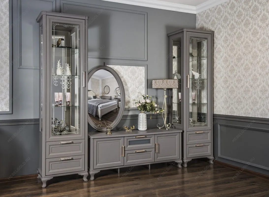 Тумба под телевизор Мокко серый камень - Выставка Балашиха | изображение 5