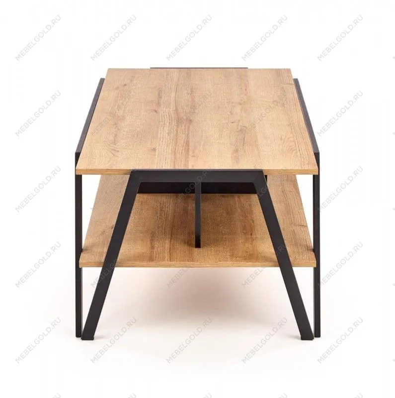 Стол журнальный Halmar VOLTA (дуб золотой/черный) | изображение 1