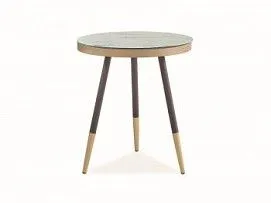 Стол журнальный Signal VEGA C (мраморный эффект/черный)