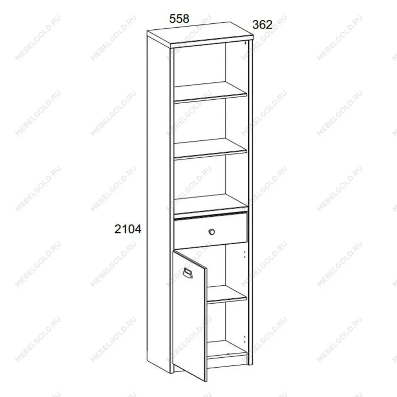 Стеллаж Дизель 1D1S/D1 | изображение 1