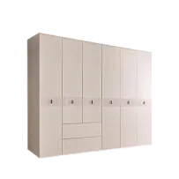 Шкаф 6-ти дверный с ящиками Римини СОЛО (Бежевый/Серебро) РМШ2/61(s)