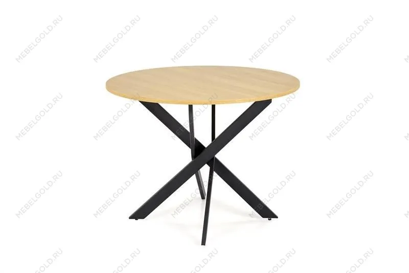 Стол обеденный Halmar EDGAR (дуб золотой/черный)