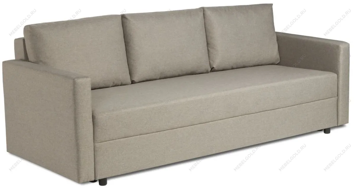 Диван-кровать Вало светло-серый, рогожка