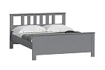 Кровать двуспальная Сага, 160х200 см, серая | изображение 14