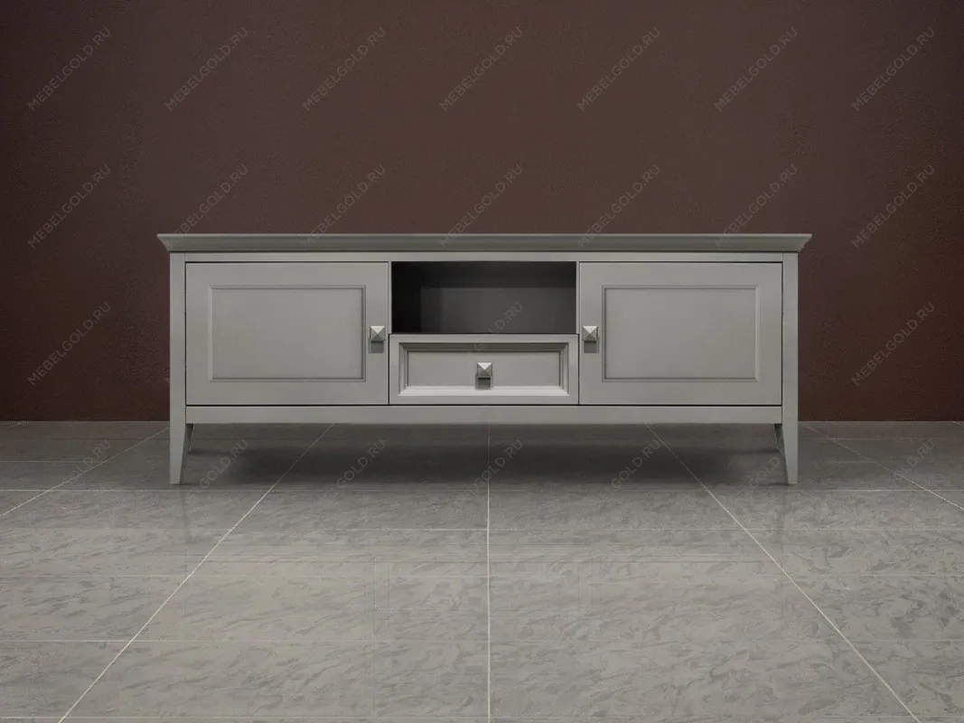 Тумба ТВ малая 1 ящик 2 дверцы Manhattan (Серый) | изображение 1