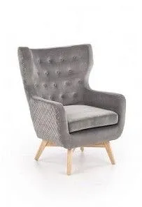 Кресло Halmar MARVEL (серый/черный)