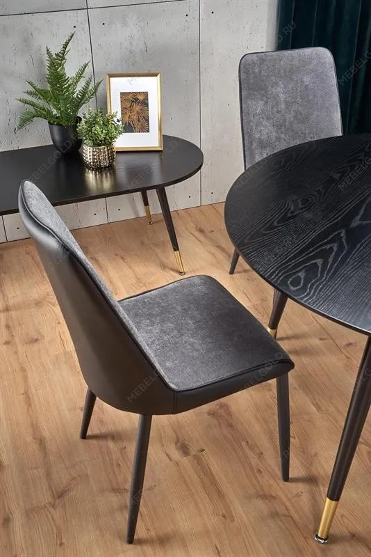 Стол обеденный Halmar EMBOS (черный/черный, золотой) | изображение 8