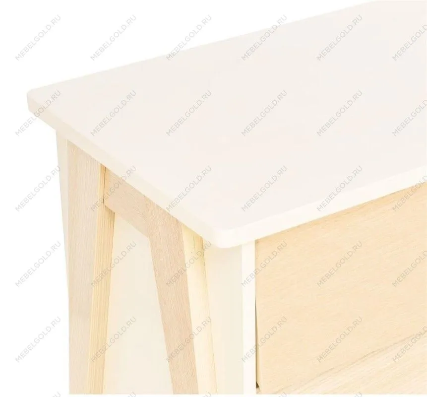 Комод Сканди 2 ящ. (Натуральное дерево/дуб шампань) | изображение 3