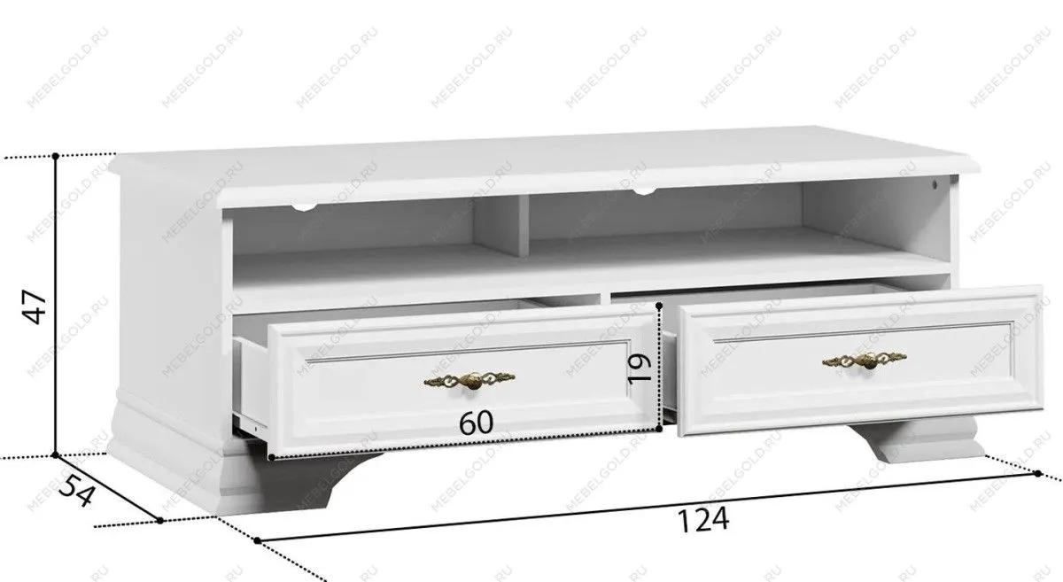 Лобня - Тумба Кентаки RTV2S белый | изображение 1