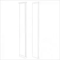 Натали стоевая к шкафу правая белый глянец