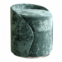 Пуф-тумба Морской бриз (Crush) серебро Sweet dreams PS-101