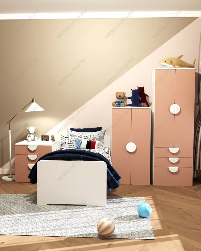 ПИКСИ комод 3 ящика 60x57x63, мечтательный пион | изображение 3