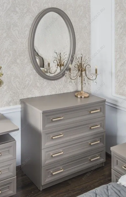 Зеркало Мокко ППУ для комода серый камень | изображение 1