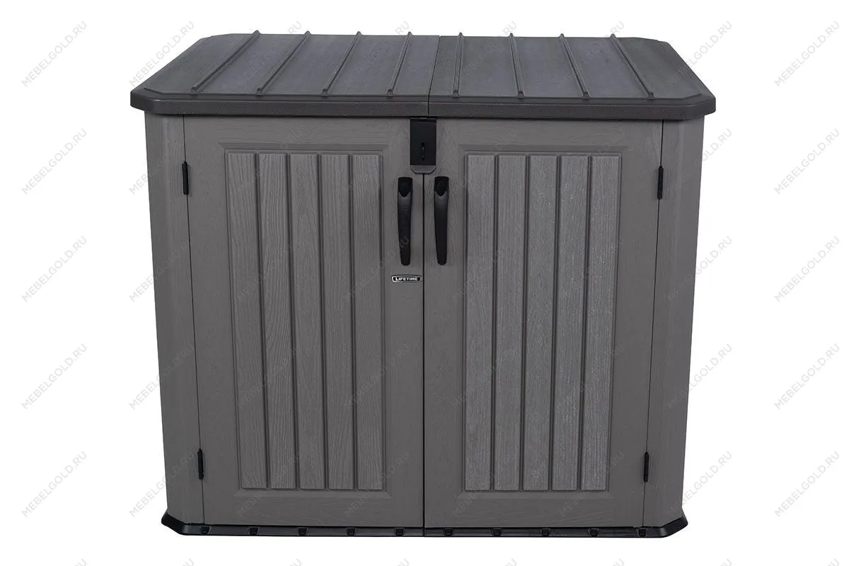 Ящик пластиковый WoodLook, 1380 л, серый