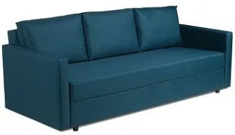 Диван-кровать Вало сине-зелёный, рогожка