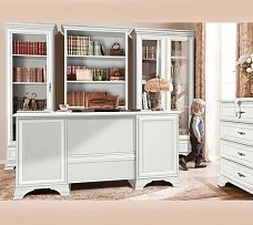 Шкаф с витриной Кентаки REG2W1S белый