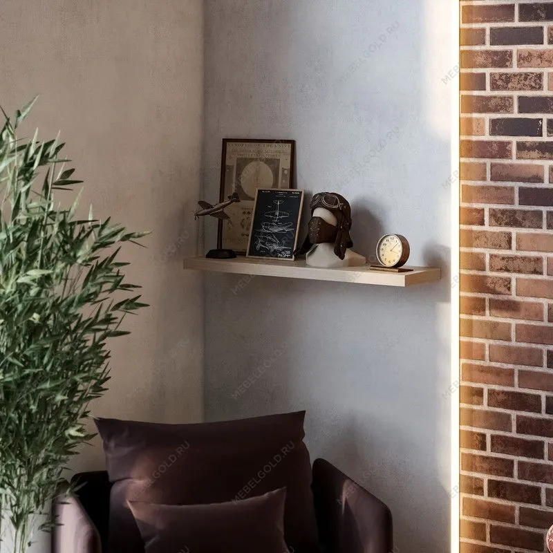 КАЛЛАКС / ФОРА Полка настенная ИКЕА / IKEA 1.9, тамбурат, дуб беленый | изображение 3