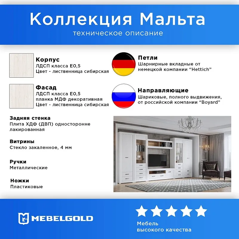 Тумба Мальта REG2W1D с подсветкой | изображение 2