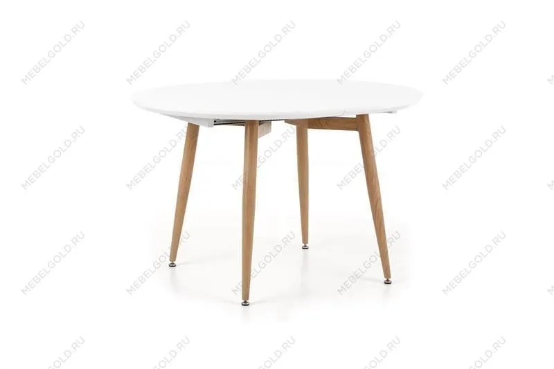 Стол обеденный Halmar EDWARD раскладной (белый/дуб сан ремо)