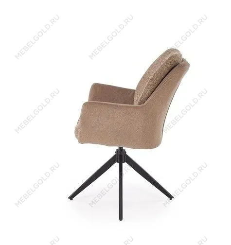 Стул кухонный Halmar K591 поворотный (коричневый/черный) | изображение 2