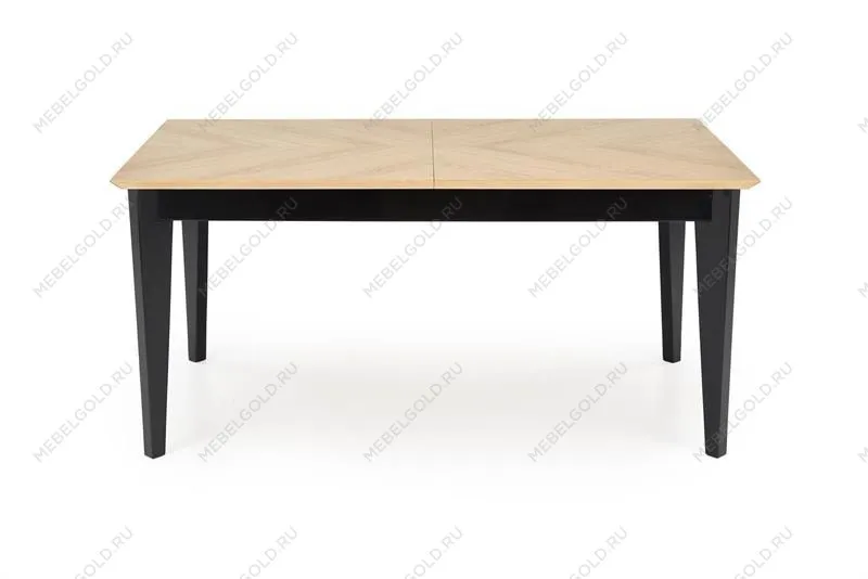 Стол обеденный Halmar EDMONDO 160 раскладной (дуб/черный) | изображение 1