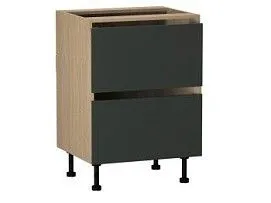 Стол с ящиками СЯ-60 (2), Женева (600*520*870) Дуб Палермо/Зеленый матовый, 21922