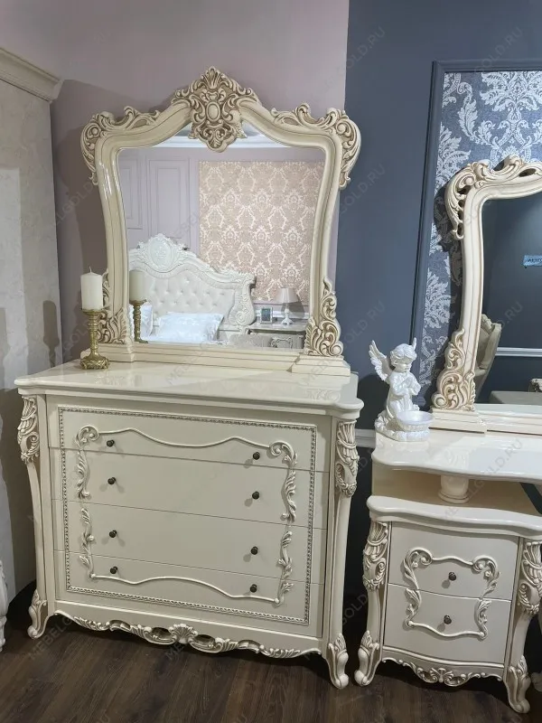 Зеркало для комода Джоконда крем глянец | изображение 5